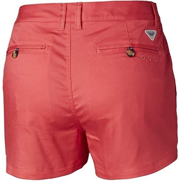 Womens 8 New NWT Columbia Pink Harborside Hike Shorts Pockets UPF 30 Geranium - Picture 1 of 8